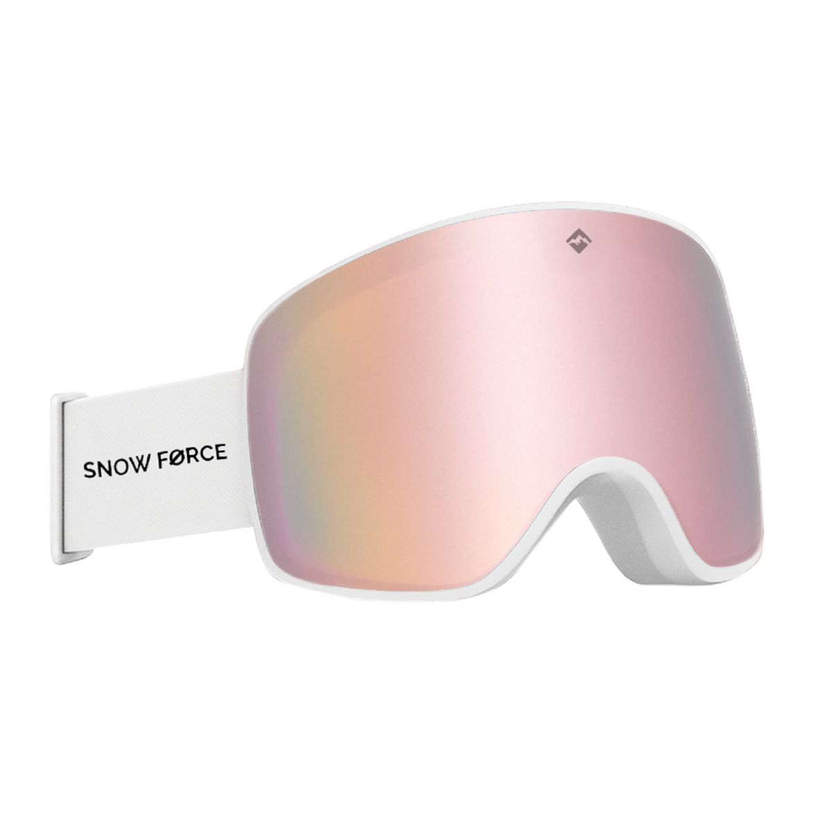 SNOW FORCE - ANTIPARRAS MAGNÉTICAS SKI & SNOWBOARD NORTH POLE  ROSA - BLANCO - BLANCO