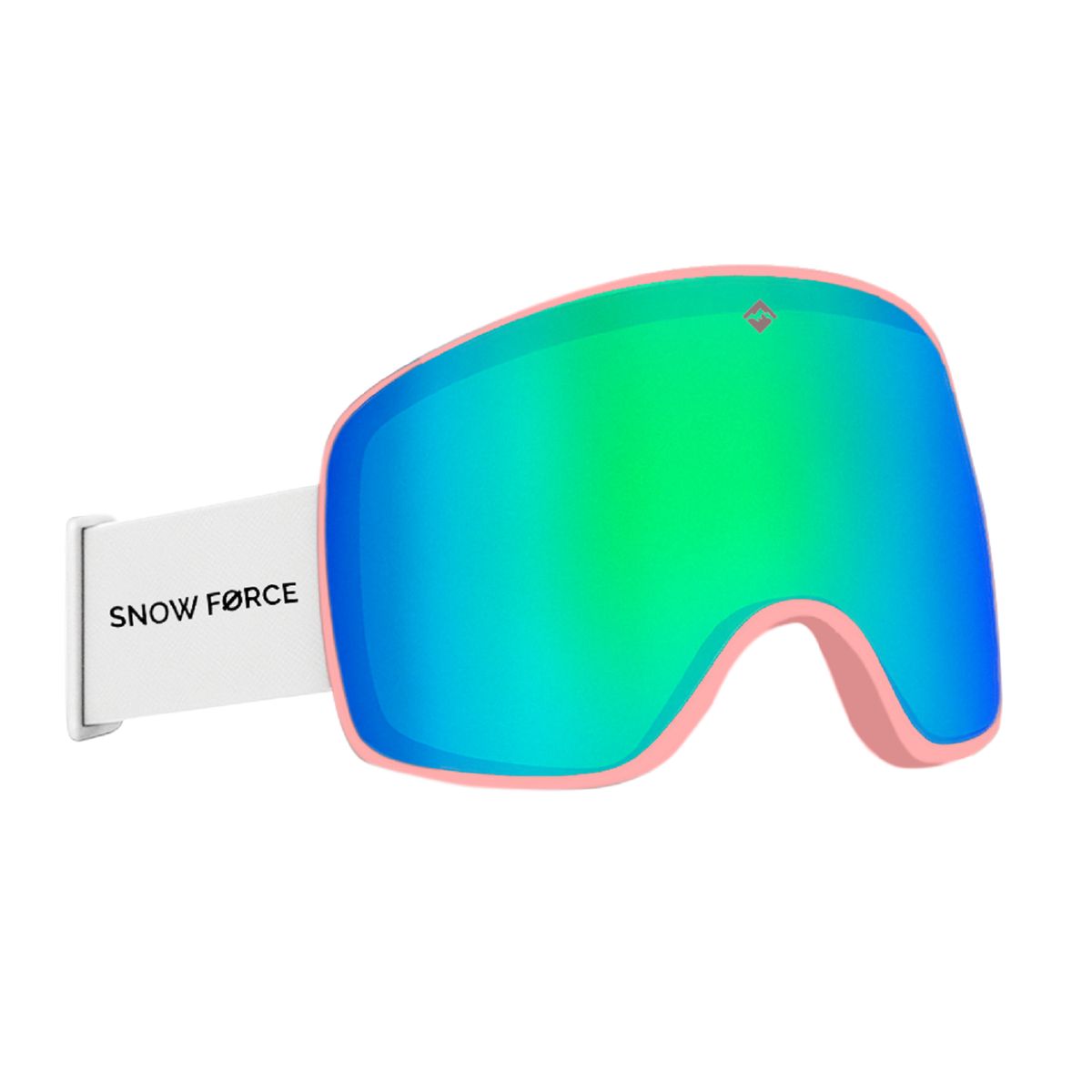 SNOW FORCE - ANTIPARRAS MAGNÉTICAS SKI & SNOWBOARD NORTH POLE  VERDE - ROSA - BLANCO