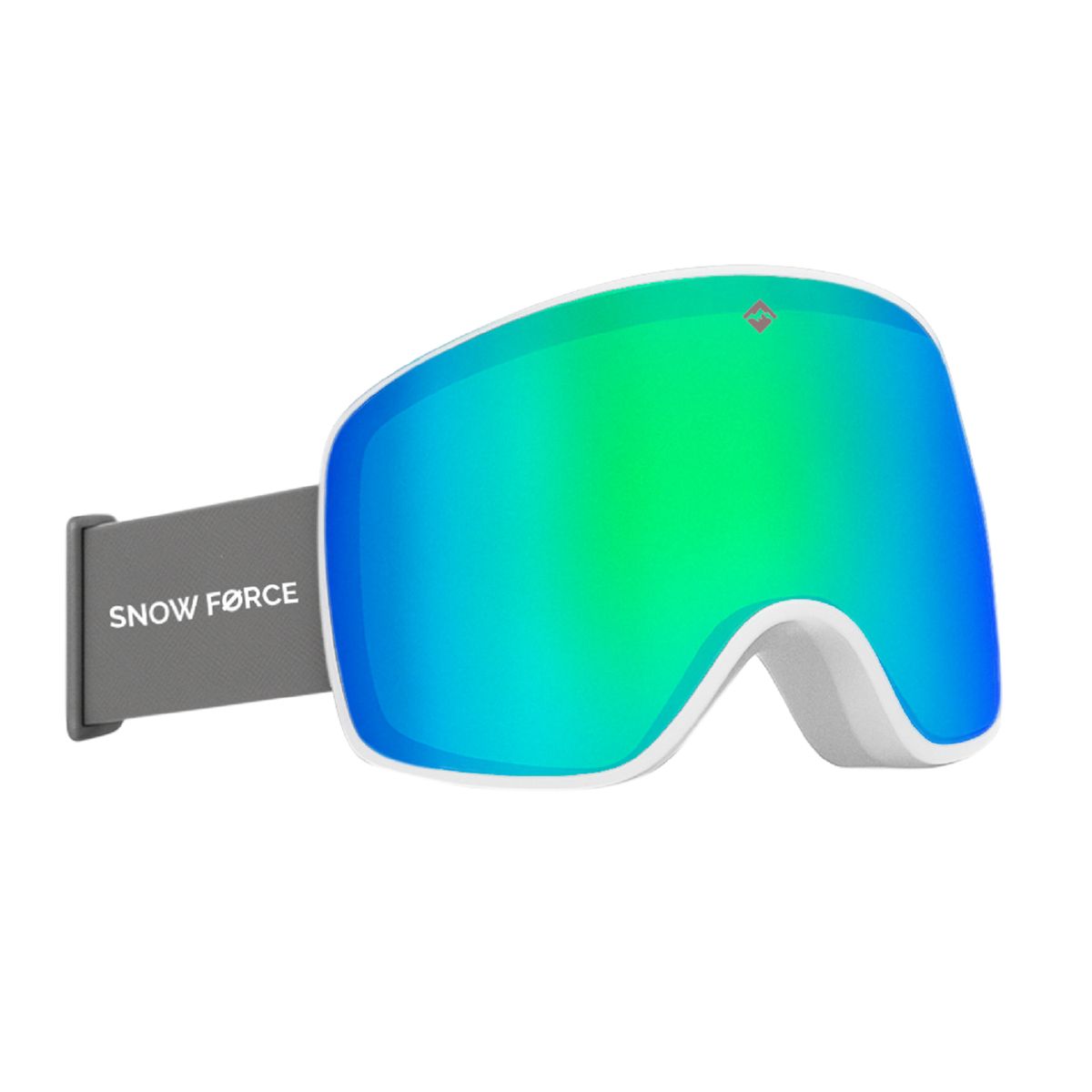SNOW FORCE - ANTIPARRAS MAGNÉTICAS SKI & SNOWBOARD NORTH POLE  VERDE - BLANCO - GRIS