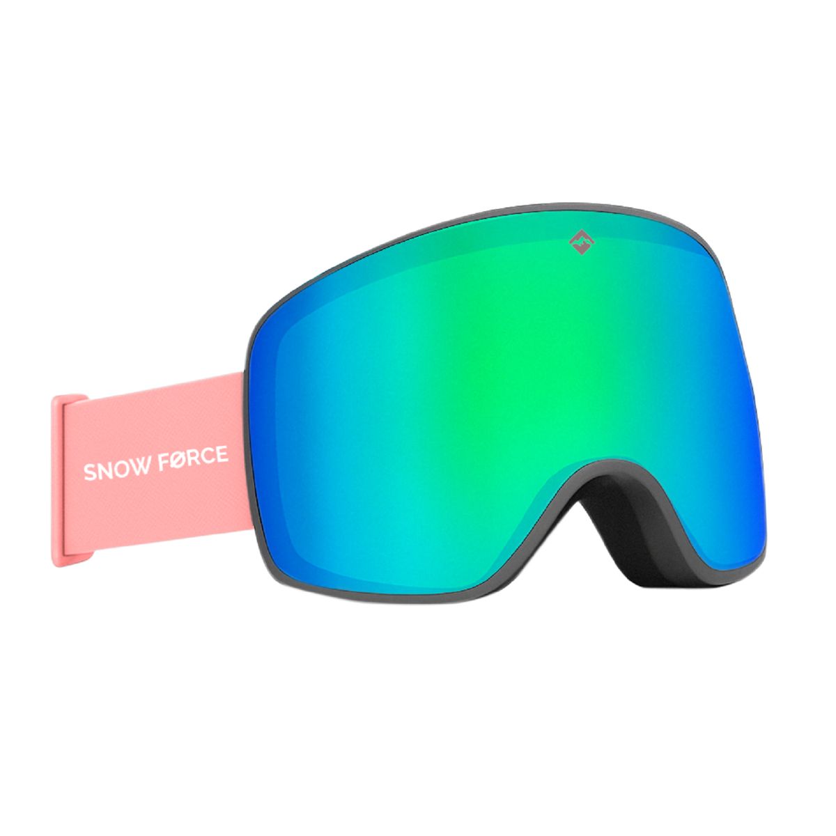 SNOW FORCE - ANTIPARRAS MAGNÉTICAS SKI & SNOWBOARD NORTH POLE  VERDE - GRIS - ROSA