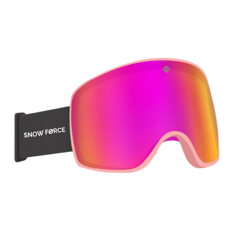 SNOW FORCE - ANTIPARRAS MAGNÉTICAS SKI & SNOWBOARD NORTH POLE  FUCSIA - ROSA - NEGRO