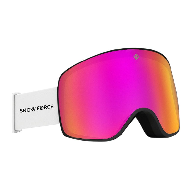 SNOW FORCE - ANTIPARRAS MAGNÉTICAS SKI & SNOWBOARD NORTH POLE  FUCSIA - NEGRO - BLANCO