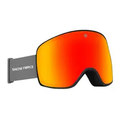 SNOW FORCE - ANTIPARRAS MAGNÉTICAS SKI & SNOWBOARD NORTH POLE ROJO - NEGRO - GRIS