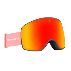 SNOW FORCE - ANTIPARRAS MAGNÉTICAS SKI & SNOWBOARD NORTH POLE ROJO - GRIS - ROSA