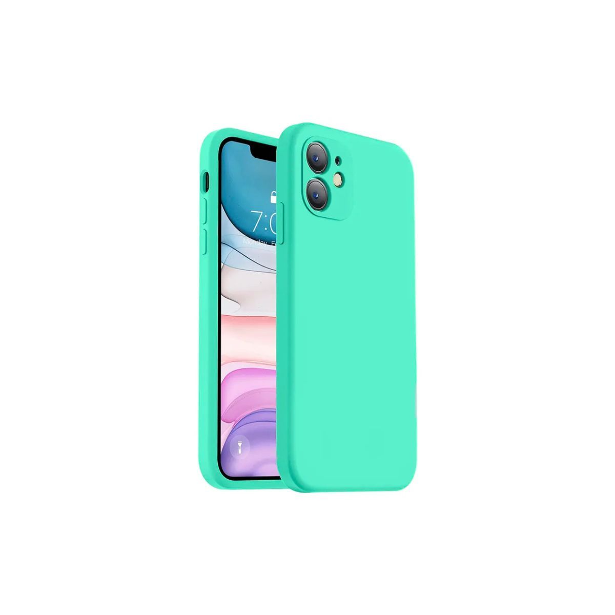 GENERICO - CARCASA PARA IPHONE 13 TURQUESA