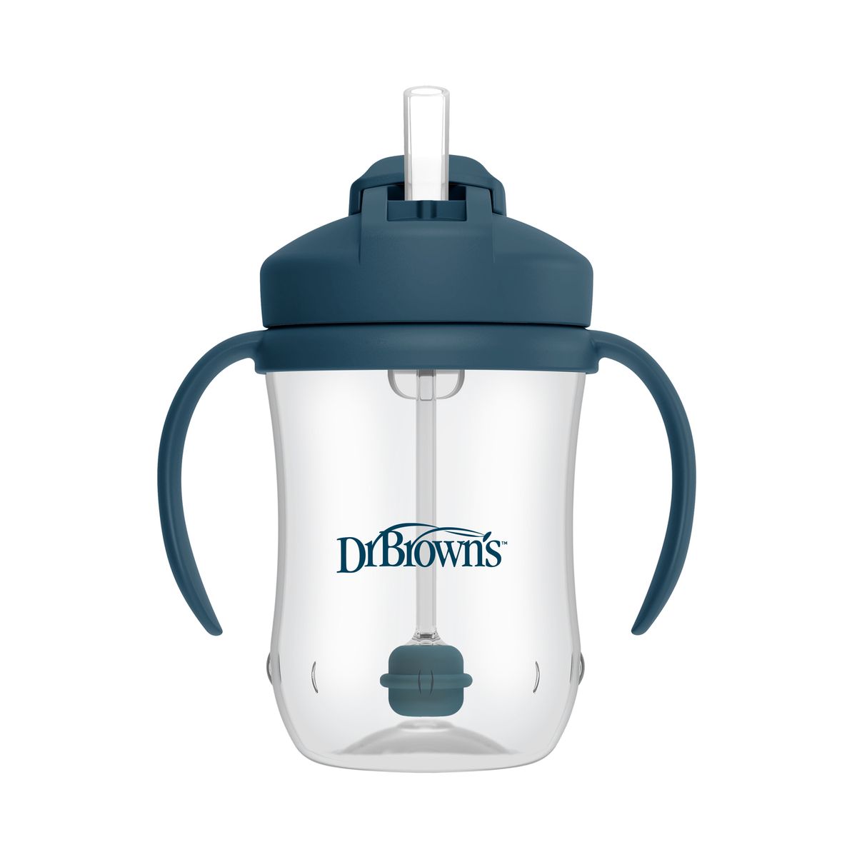 DR BROWN'S - Vaso Antiderrame con Asas 270ml 6m+ Dr Brown´s Azul Oceano