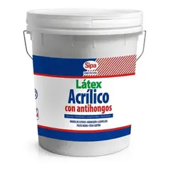 SIPA - Latex al Agua Acrilico Blanco Tineta 4gl