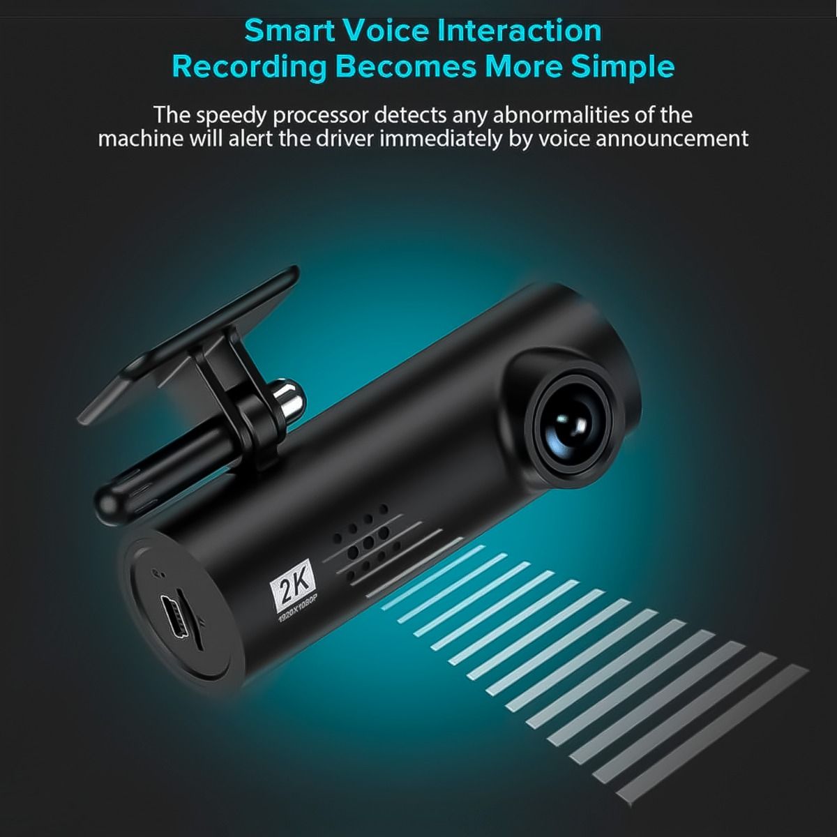 GENERICO - Dash Cam Camara Frontal Para Auto 2k Empotrable 1920x1080p