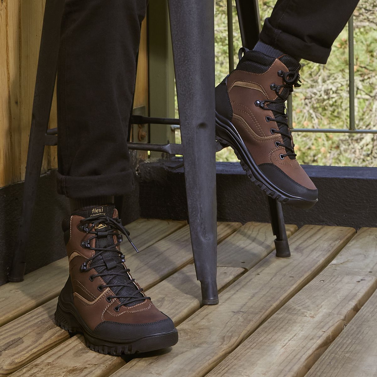 FLEXI - Botin Hombre Thompson 418102 Cafe Flexi