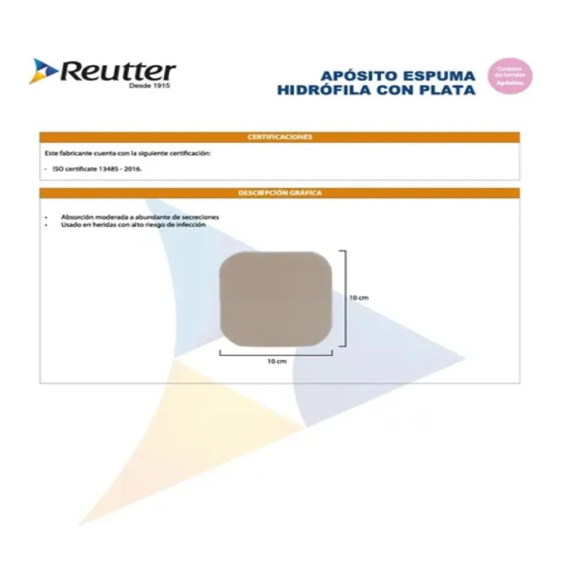 CRANBERRY - Apósito Espuma Hidrófila + Plata 10x10 Cm Cranberry