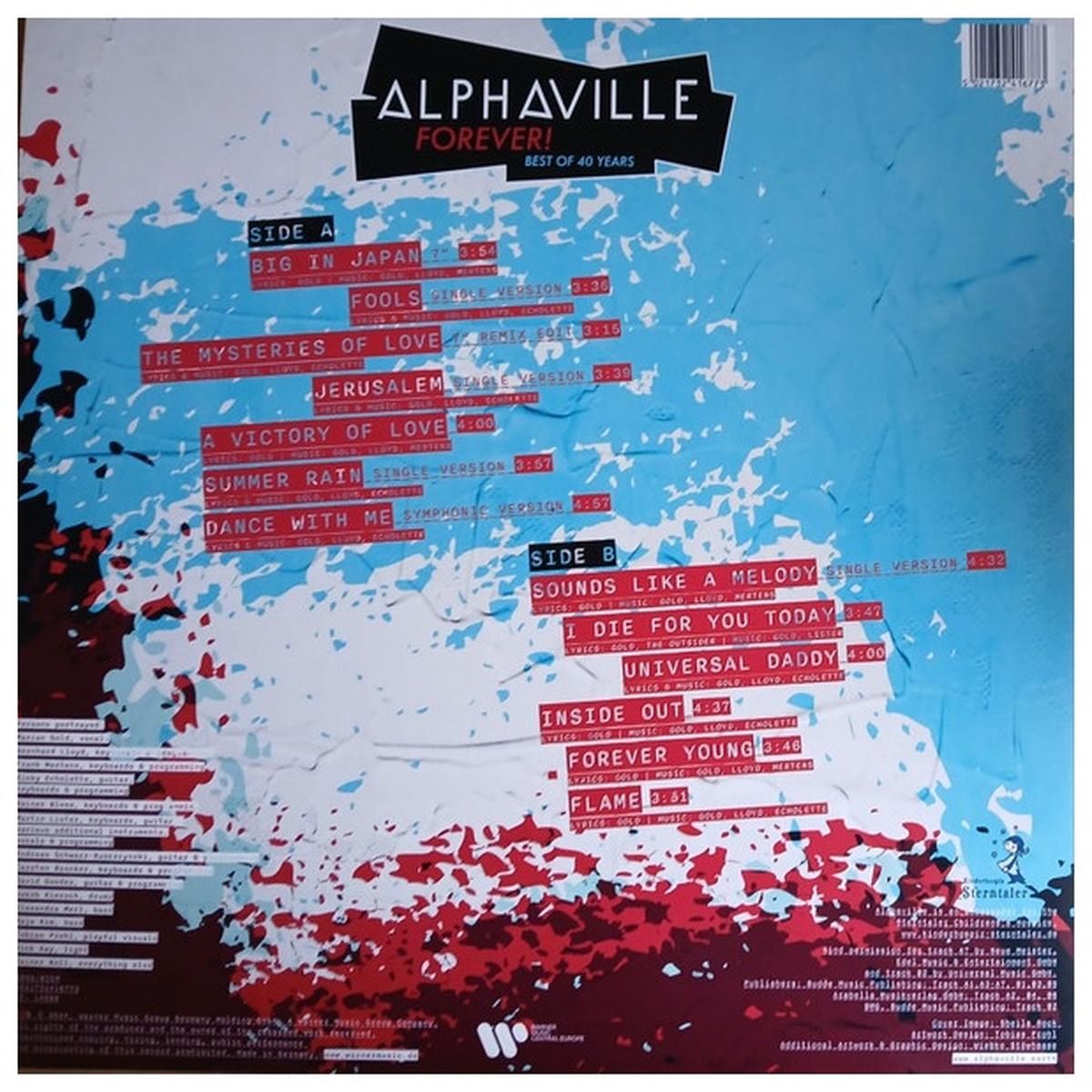 HITWAY MUSIC - ALPHAVILLE - FOREVER BEST OF 40 YEARS - VINILO