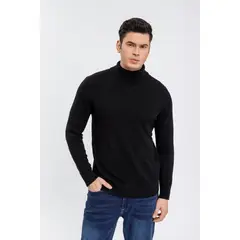 MPROPIA - Sweater Hombre Tejido Algodon Cuello Alto Colores 7211