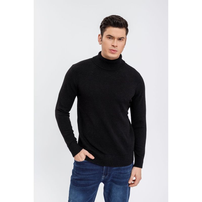 MPROPIA - Sweater Hombre Tejido Algodon Cuello Alto Colores 7211
