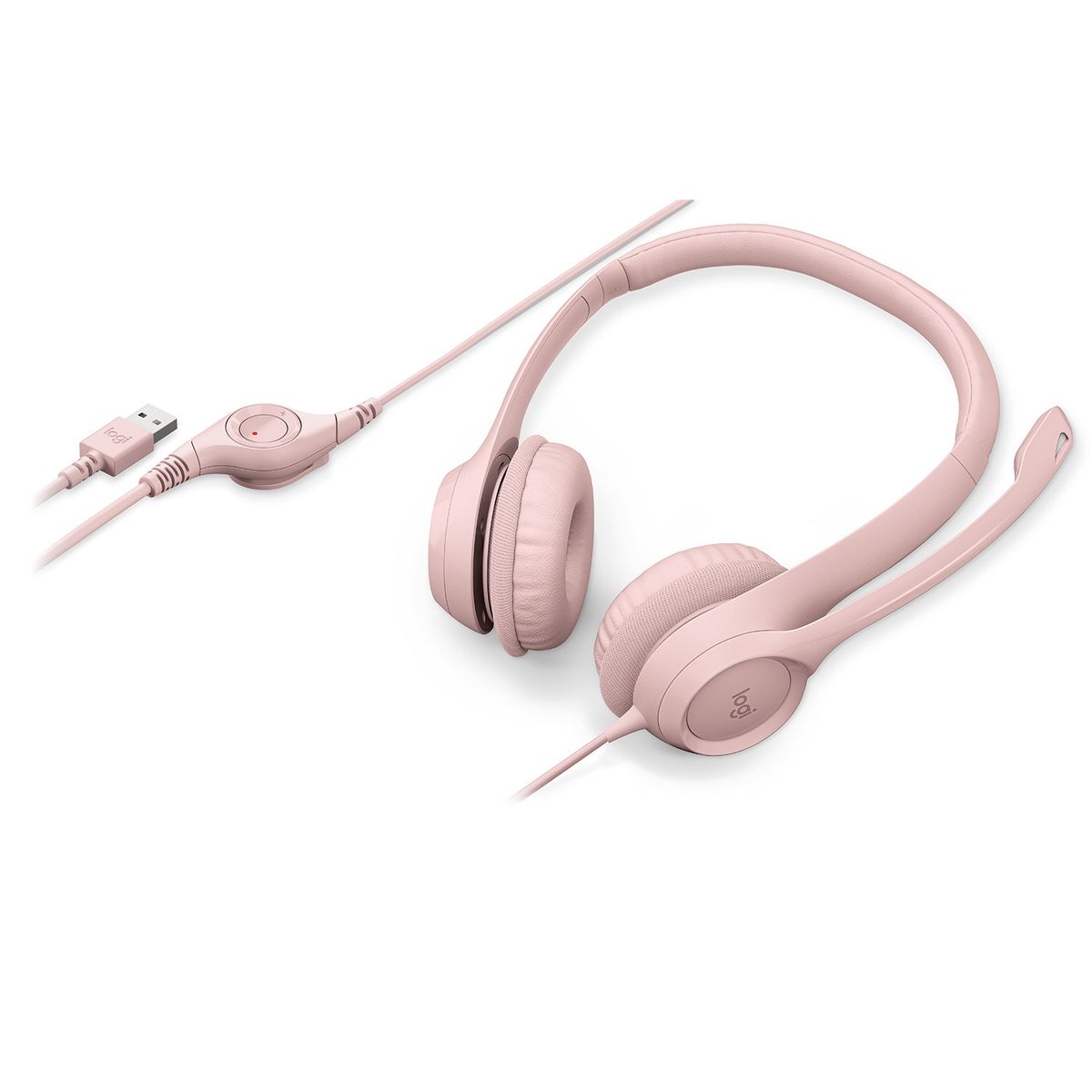 LOGITECH - 981-001280 HEADSET USB HEADSET H390 ROSE