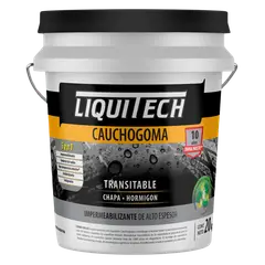 GENERICO - Pintura impermeabilizante Caucho Goma Liquitech Gris 20 Lts.
