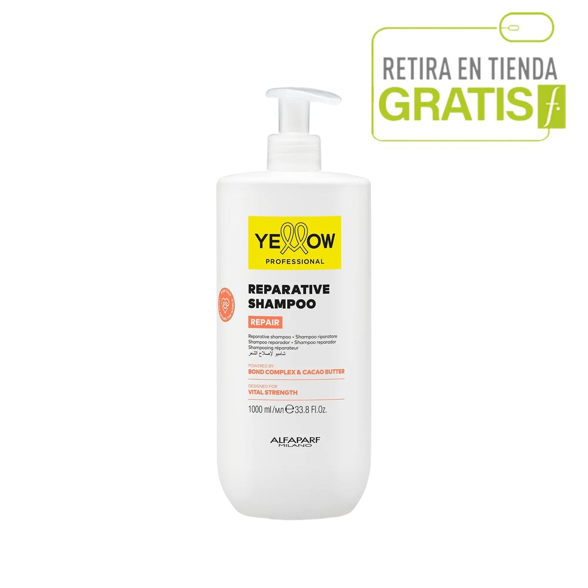 ALFAPARF MILANO - Shampoo Cabellos Dañados YELLOW 1000 ml