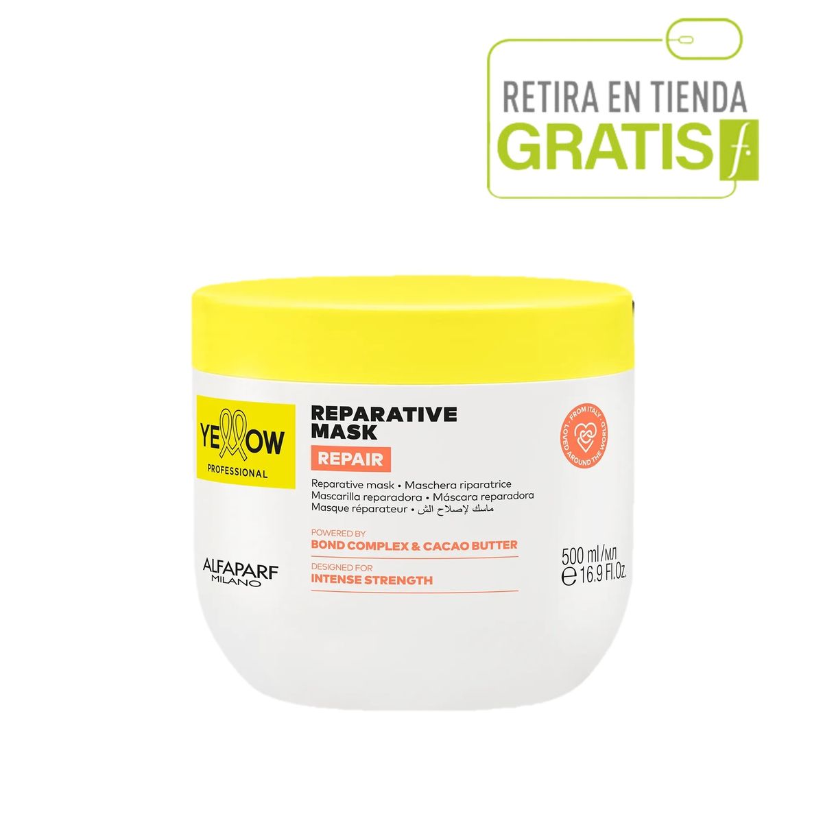 ALFAPARF MILANO - Mascarilla Reparación Profunda YELLOW 500 ml
