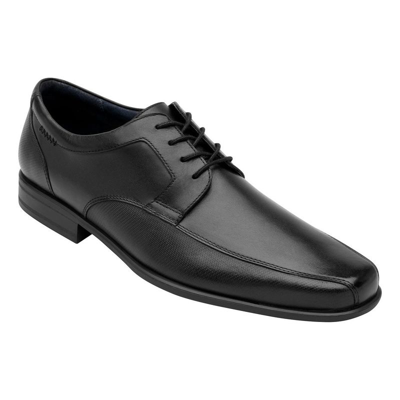 FLEXI - Zapato Hombre Cuero Salamanca Negro Flexi