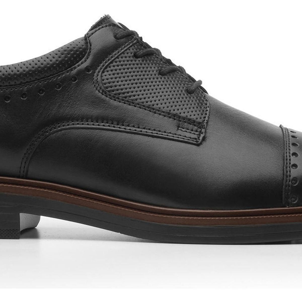 FLEXI - Zapato Hombre Cuero Parker Negro Flexi