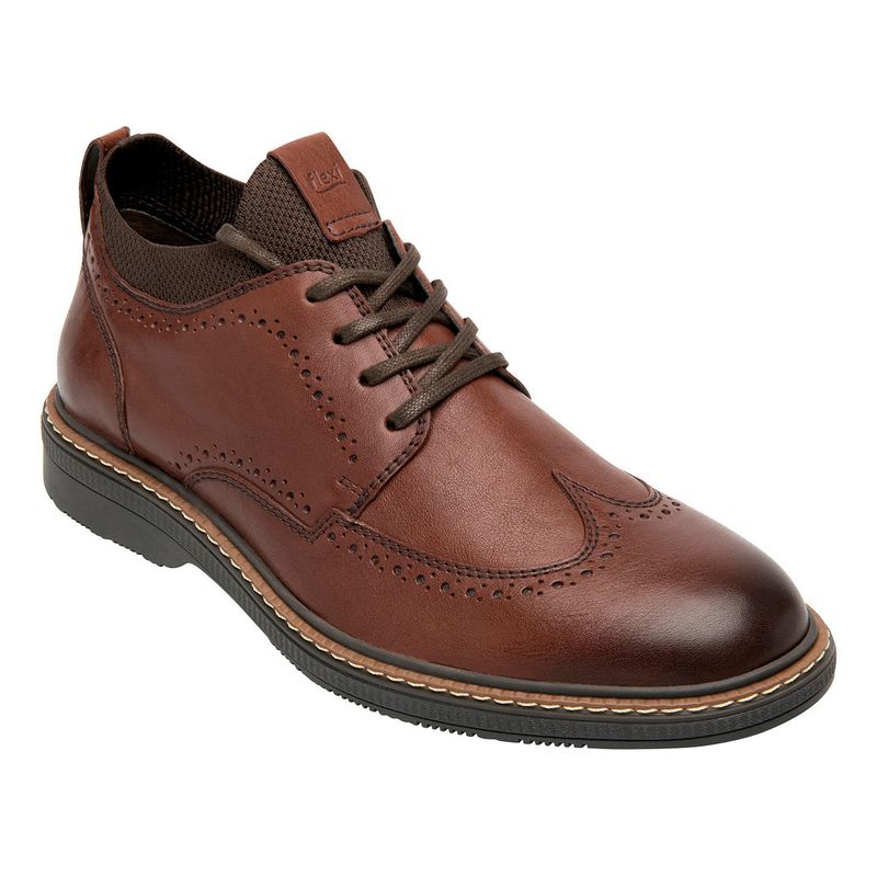 FLEXI - Zapato Hombre Cuero Okan Café Flexi