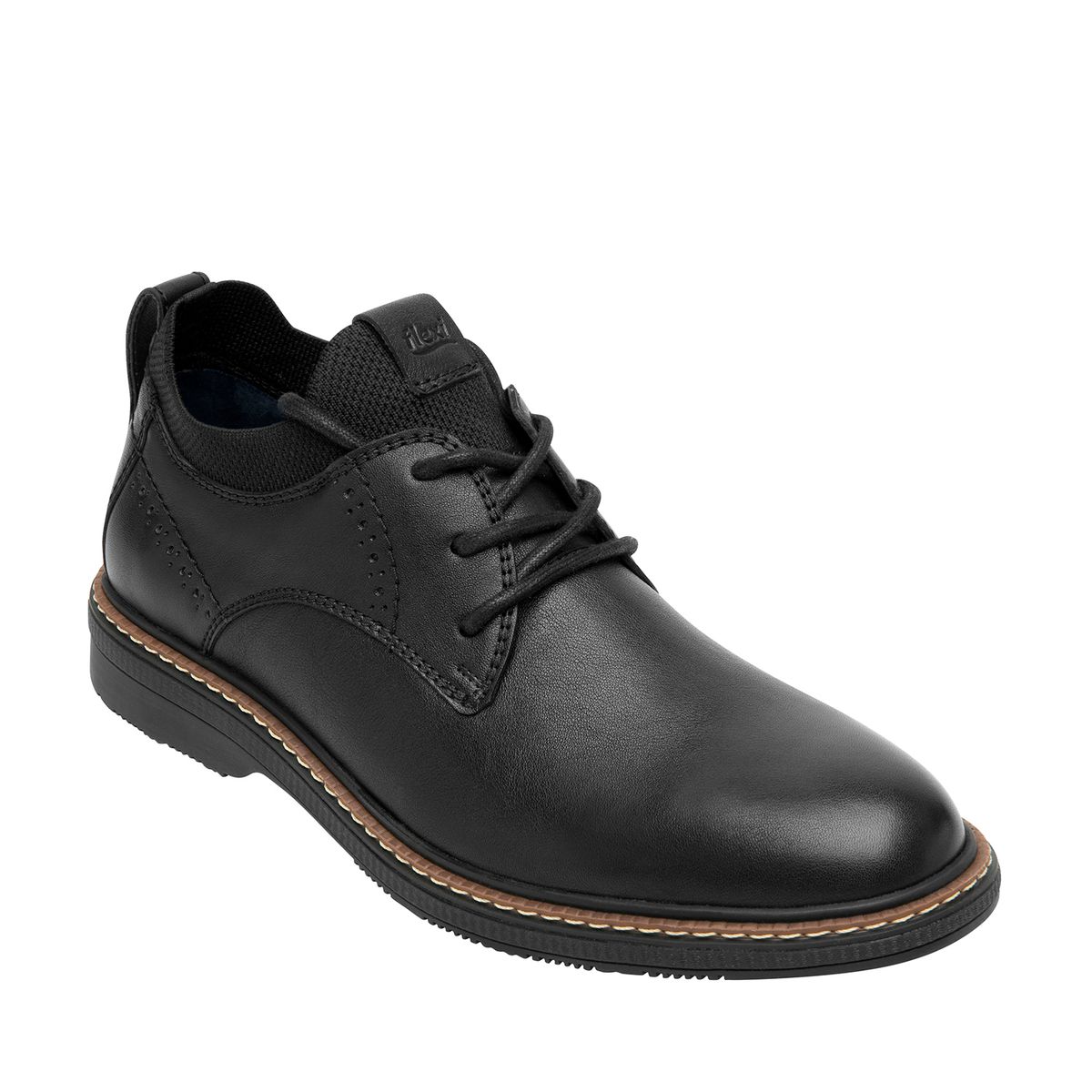 FLEXI - Zapato Hombre Cuero Okan Negro Flexi