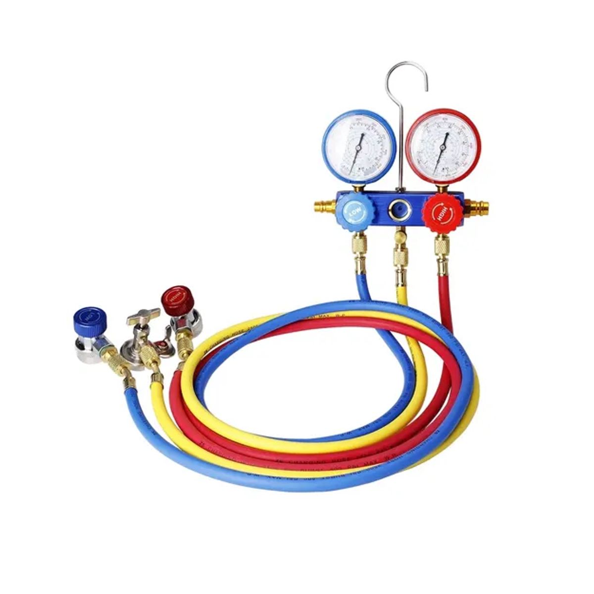 GENERICO - Manómetro De Aire Equipo Doble Calibrador De Aire Ajustable