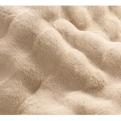 GENERICO - BELLA ALFOMBRA LUJOSA TERCIOPELO BURBUJAS DE PIEL DE CONEJO SINTETICA