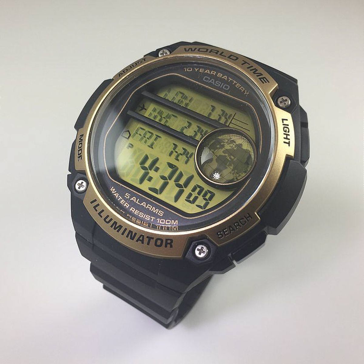 CASIO - RELOJ CASIO AE3000W-9AV HOMBRE WORLD TIME ILUMINATOR