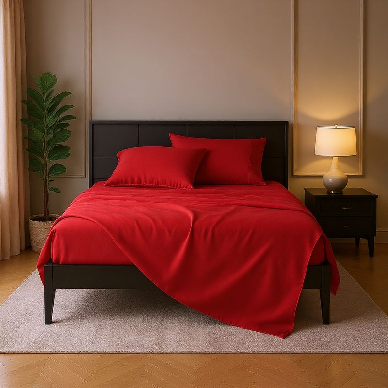 ARMONIA - Set de Sábanas Lisas King 800 Hilos Algodón Premiun