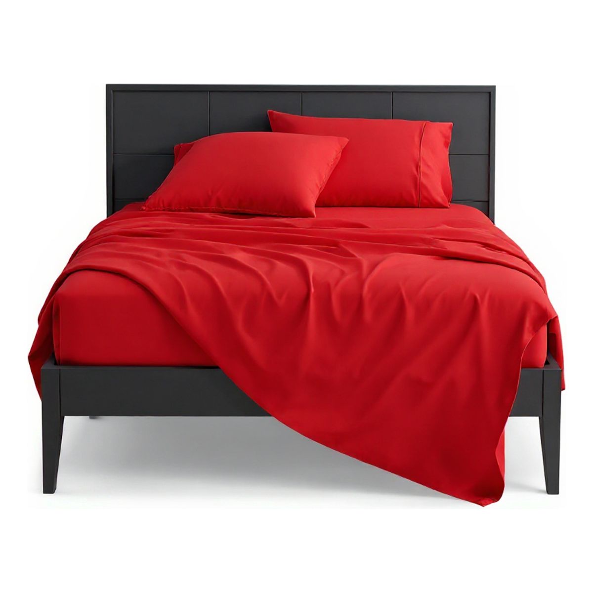 ARMONIA - Set de Sábanas Lisas Plaza y Media 800 Hilos Algodón