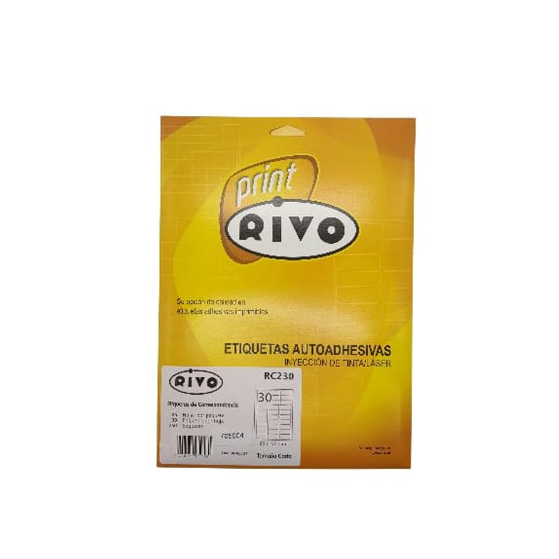 GENERICO - Etiquetas deCorrespondencia 25x67mm compatibles con rivo230