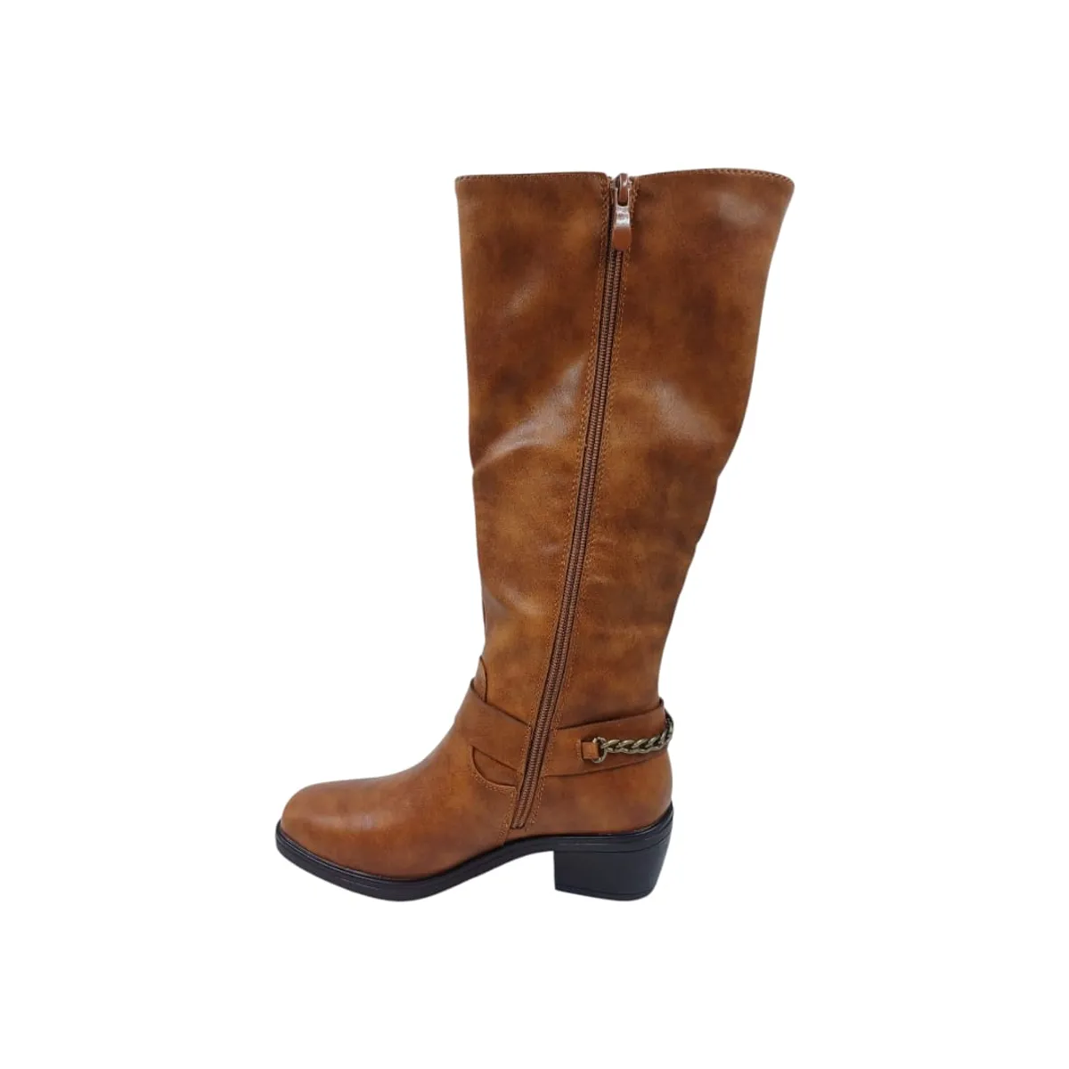 HERIEL - Bota Camel Taco Mujer