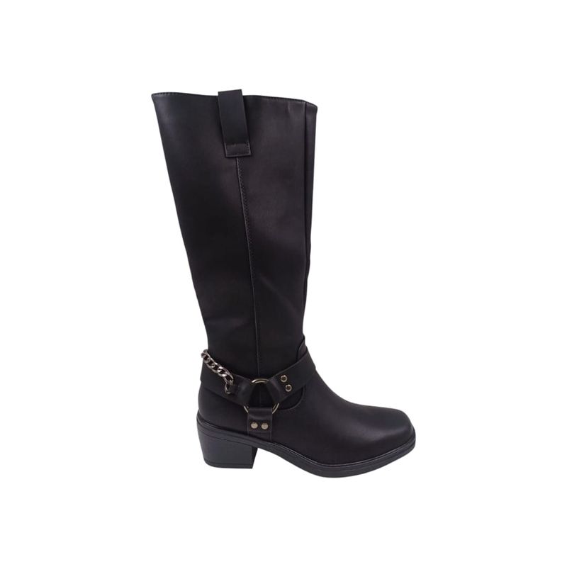 HERIEL - Bota Negra Taco Mujer
