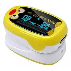MAXCARE - Oximetro Saturometro Digital De Pulso Pediatrico Infantil Niño - Amarillo