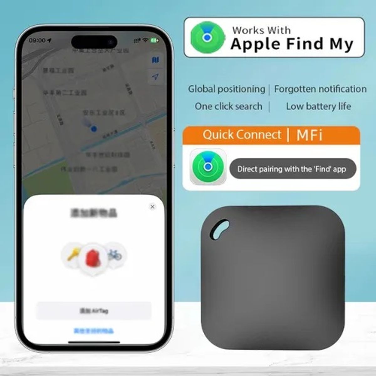 VHOME - Localizador Gps Inteligente Vhome Para Apple Find My Vshop