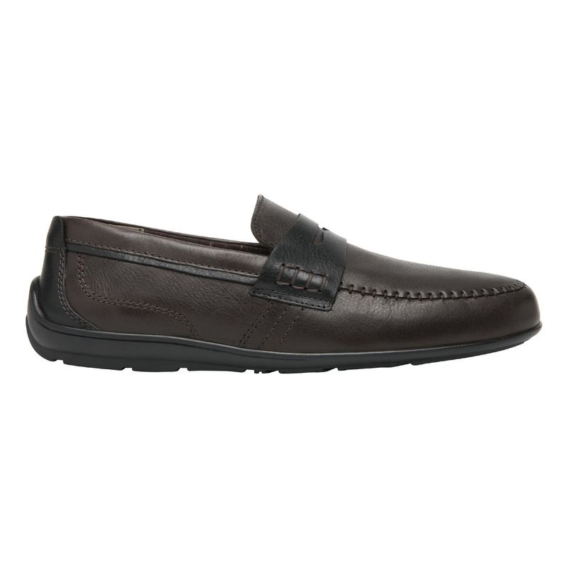 FLEXI - Mocasín Hombre Cuero Cos Café Osc. Flexi