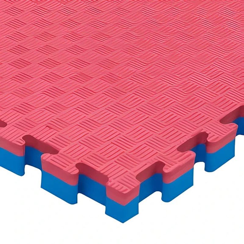 SCORE FIT - Tatami 100 cm x 100 cm x 3 cm Rojo/Azul