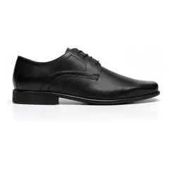 FLEXI - Zapato Hombre Cuero Salamanca Negro