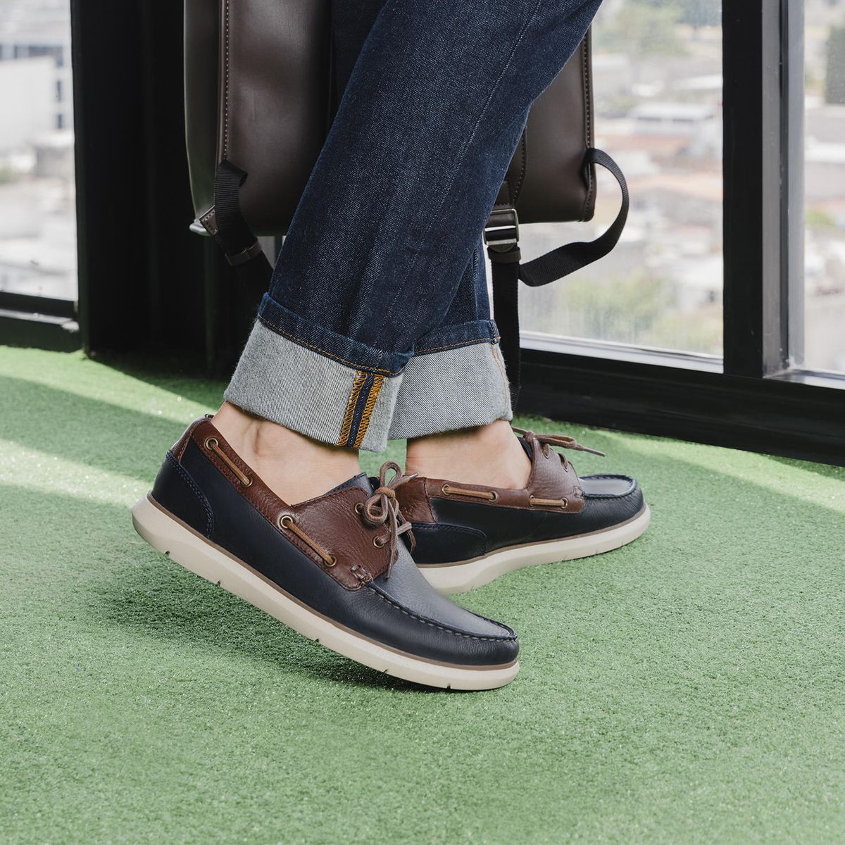 FLEXI - Mocasín Hombre Yaunde 403604 Azul Marino Flexi