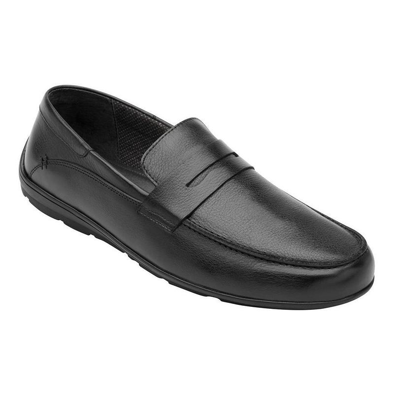 FLEXI - Mocasín Hombre Cuero Cos Negro Flexi