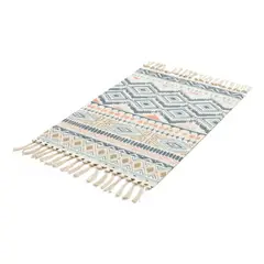 GENERICO - Bajada De Cama 60 x 90 cm Lino Con Diseño Étnico 629