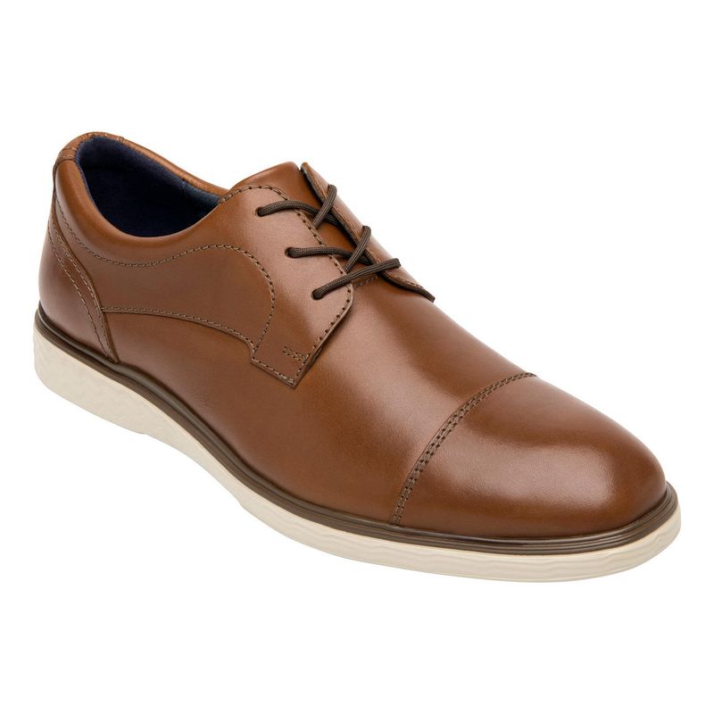 FLEXI - Zapato Hombre Cuero Titanium Café Flexi