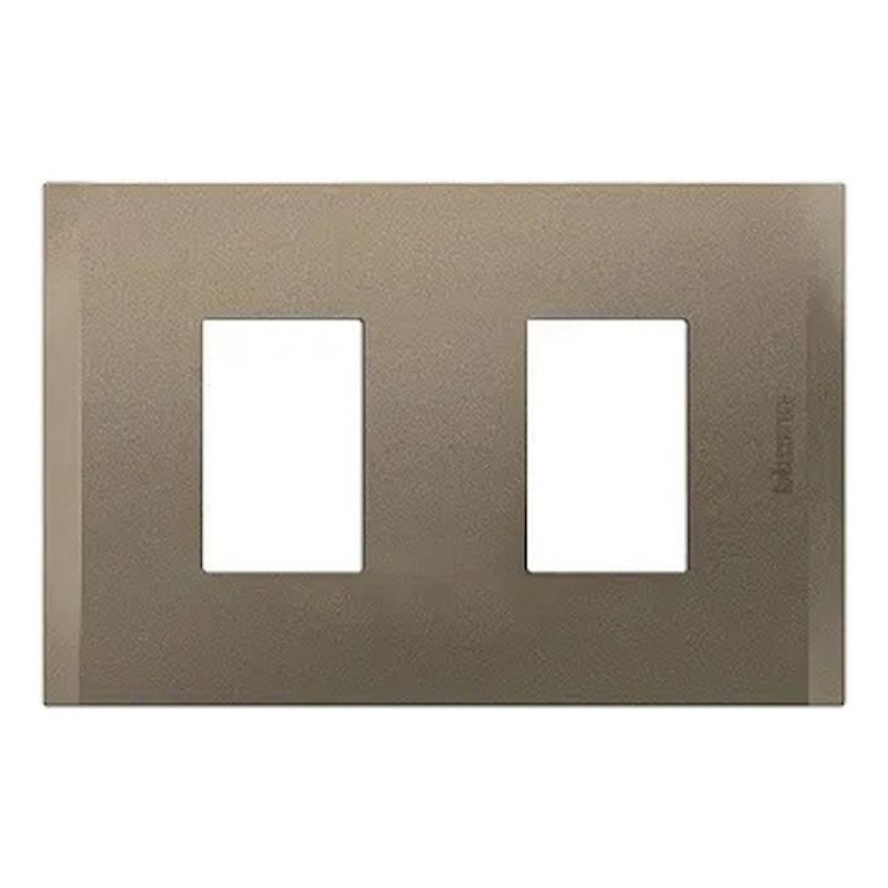 BTICINO - Placa 2 Modulos Bticino Nobile Terra AF5S2TI