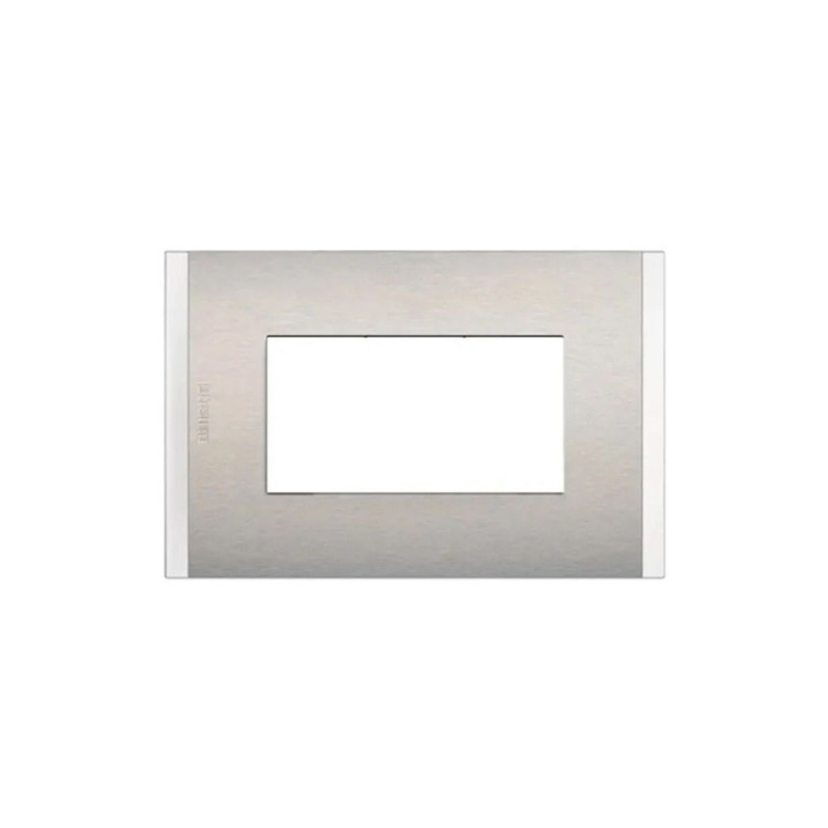 BTICINO - Placa 3 Modulos Metal Aluminio  Bticino Mobile AF5S3MN