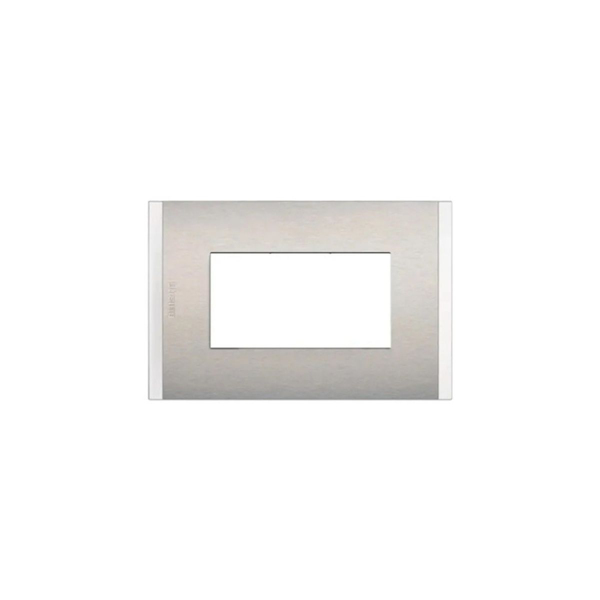 BTICINO - Placa 3 Modulos Metal Aluminio  Bticino Mobile AF5S3MN