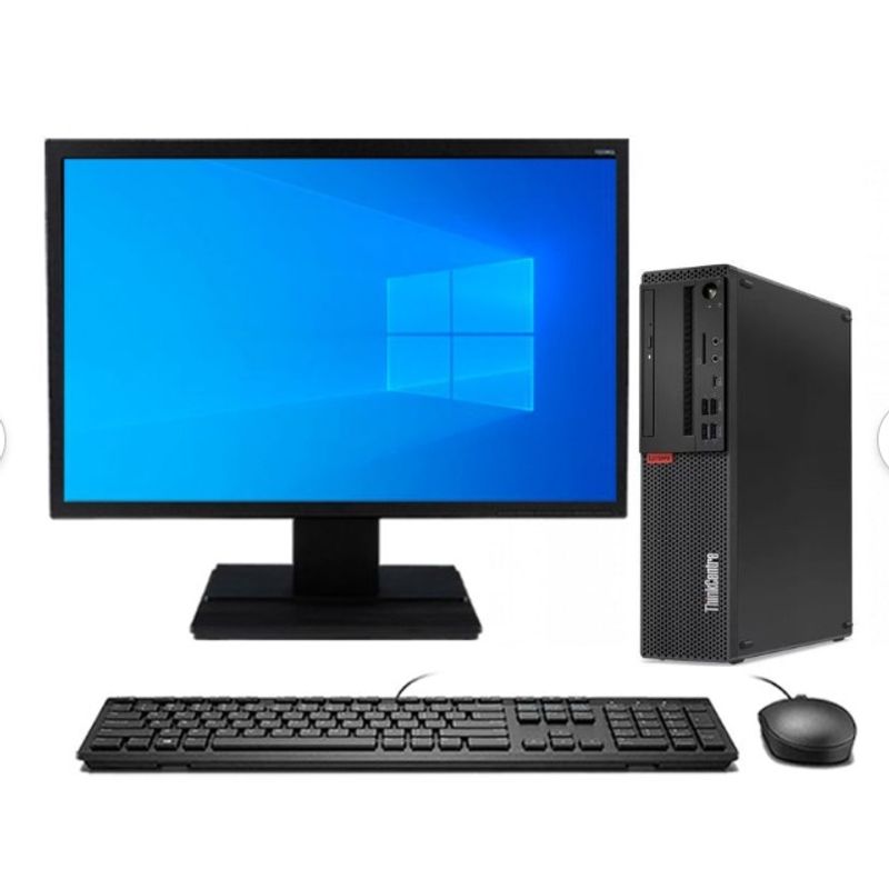 LENOVO - KIT PC LENOVO M720S, I5 OCTABA , SSD 256, 16 GB EN RAM, MONITOR 19"