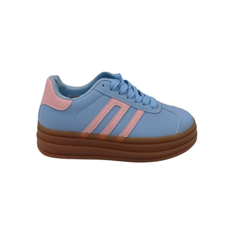 HERIEL - Zapatilla Azul Plataforma Mujer