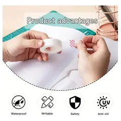 GENERICO - Pack 12 cintas adhesiva pequeñas transparente 1.2cm *20 metros