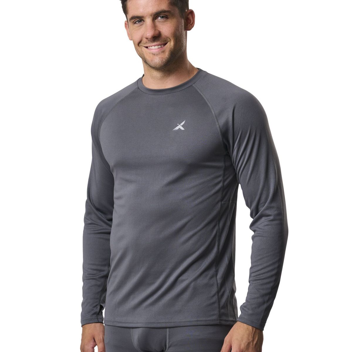 ANDESGEAR - Primera Capa Hombre Trekking Top Gris Andesgear