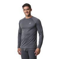 Primera Capa Hombre Trekking Top Gris